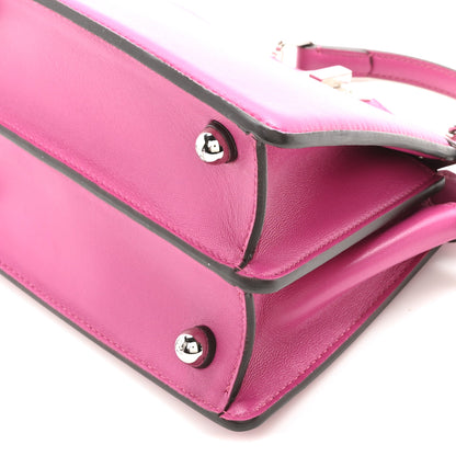 Fendi Shiny Nappa Petite Peekaboo I SEE U Satchel Magenta 10 of 10