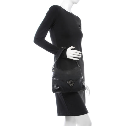 Gucci Canvas GG Reins Shoulder Bag Black 2 of 14
