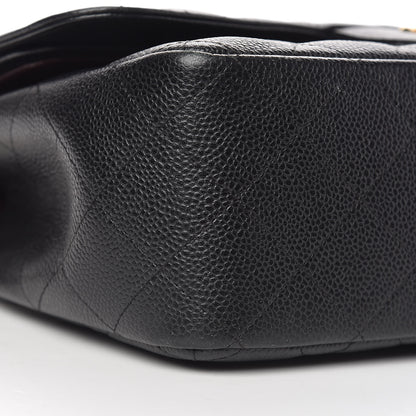 Chanel Caviar Quilted Jumbo Double Flap Black 13 of 17