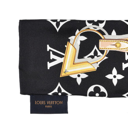 Louis Vuitton Silk Monogram Confidential Bandeau Black 5 of 5