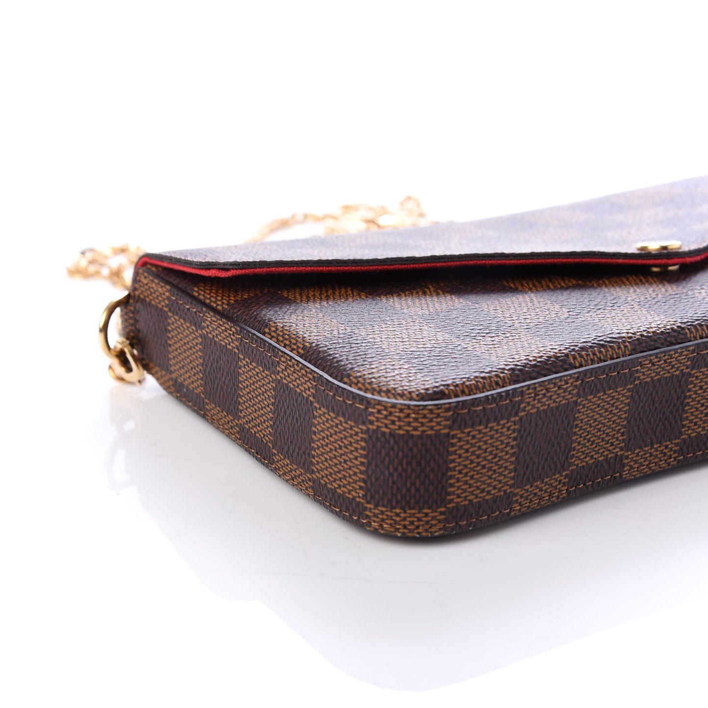 Damier Ebene Pochette Felicie Chain Wallet