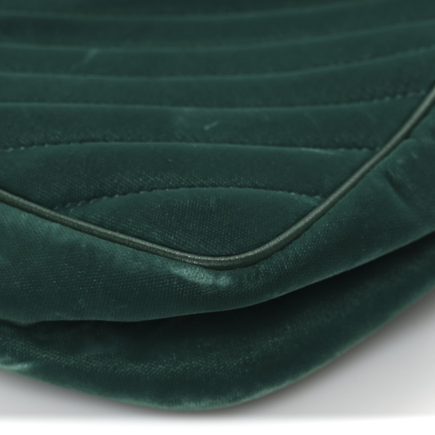 Saint Laurent Velvet Matelasse Monogram Lou Camera Bag Deep Malachite 13 of 13