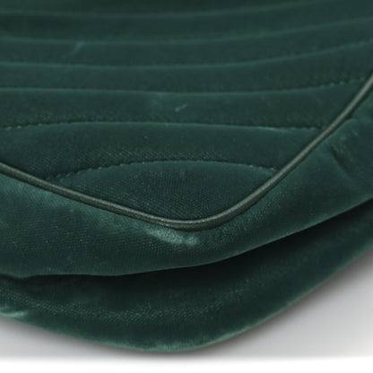 Saint Laurent Velvet Matelasse Monogram Lou Camera Bag Deep Malachite 13 of 13