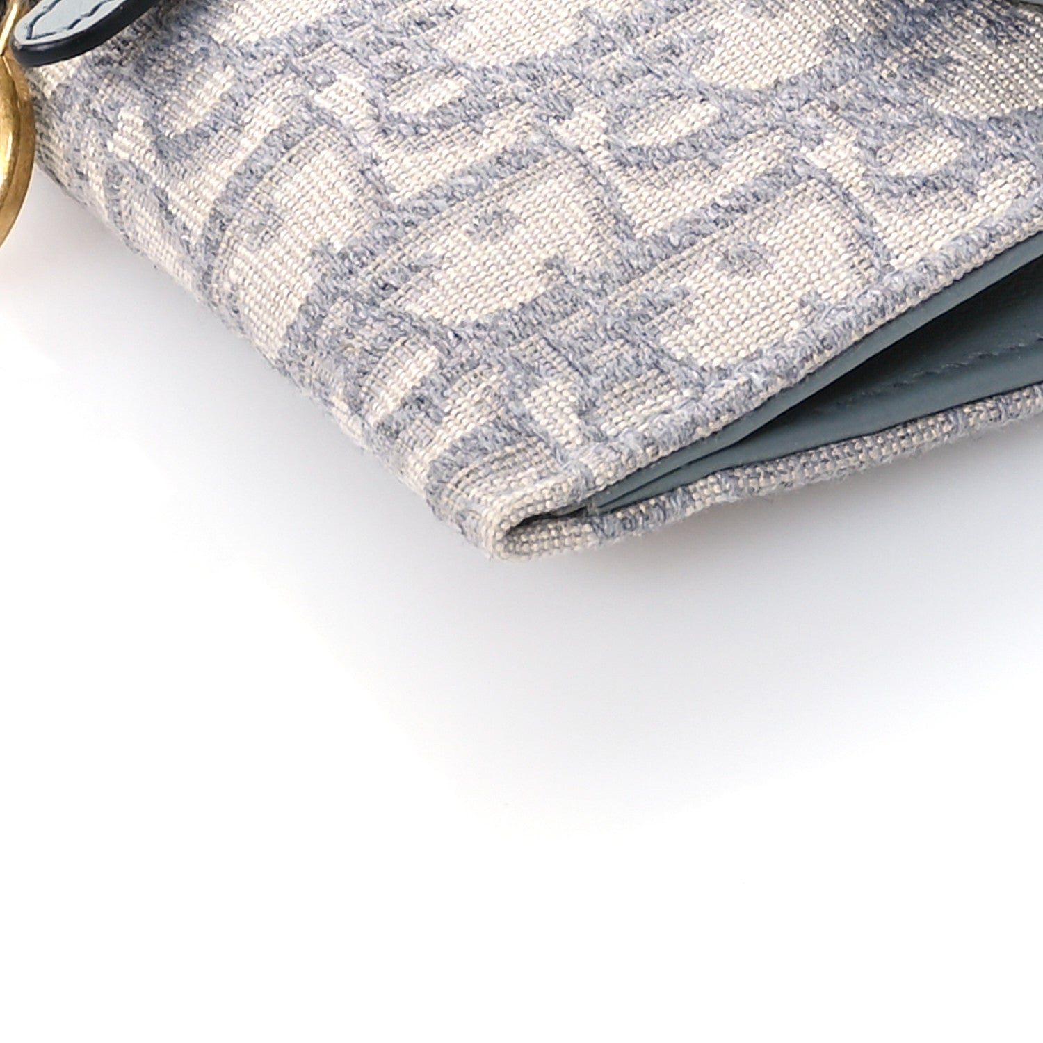 Christian Dior Oblique Saddle Chain Long Wallet Grey 11 of 11
