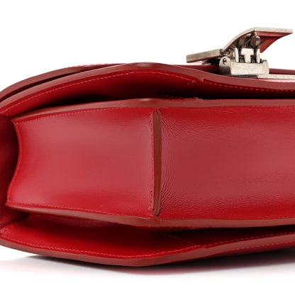 Celine Smooth Calfskin Small Classic Box Flap Bag Red 10 of 15
