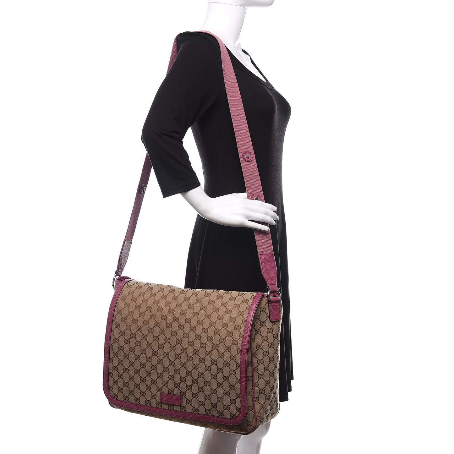 Monogram Convertible Diaper Bag Beige Peonia Flower