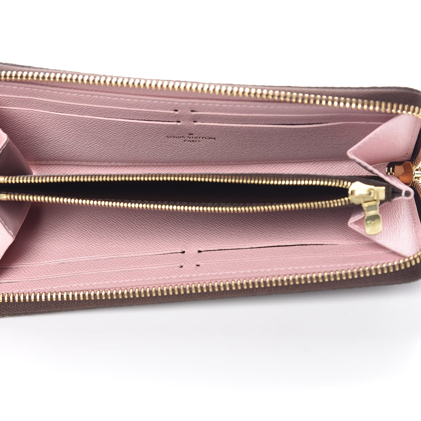 Monogram Clemence Wallet Rose Ballerine