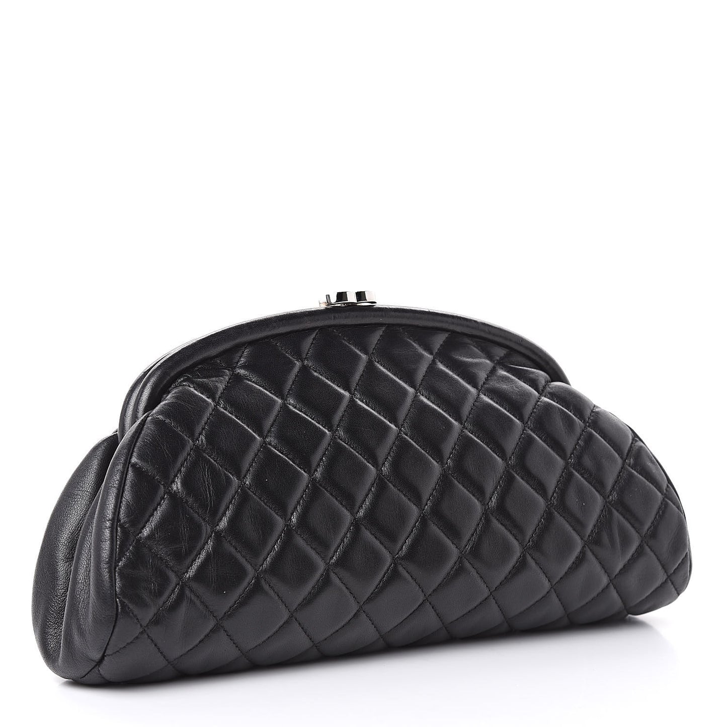 Lambskin Quilted Timeless Clutch Black