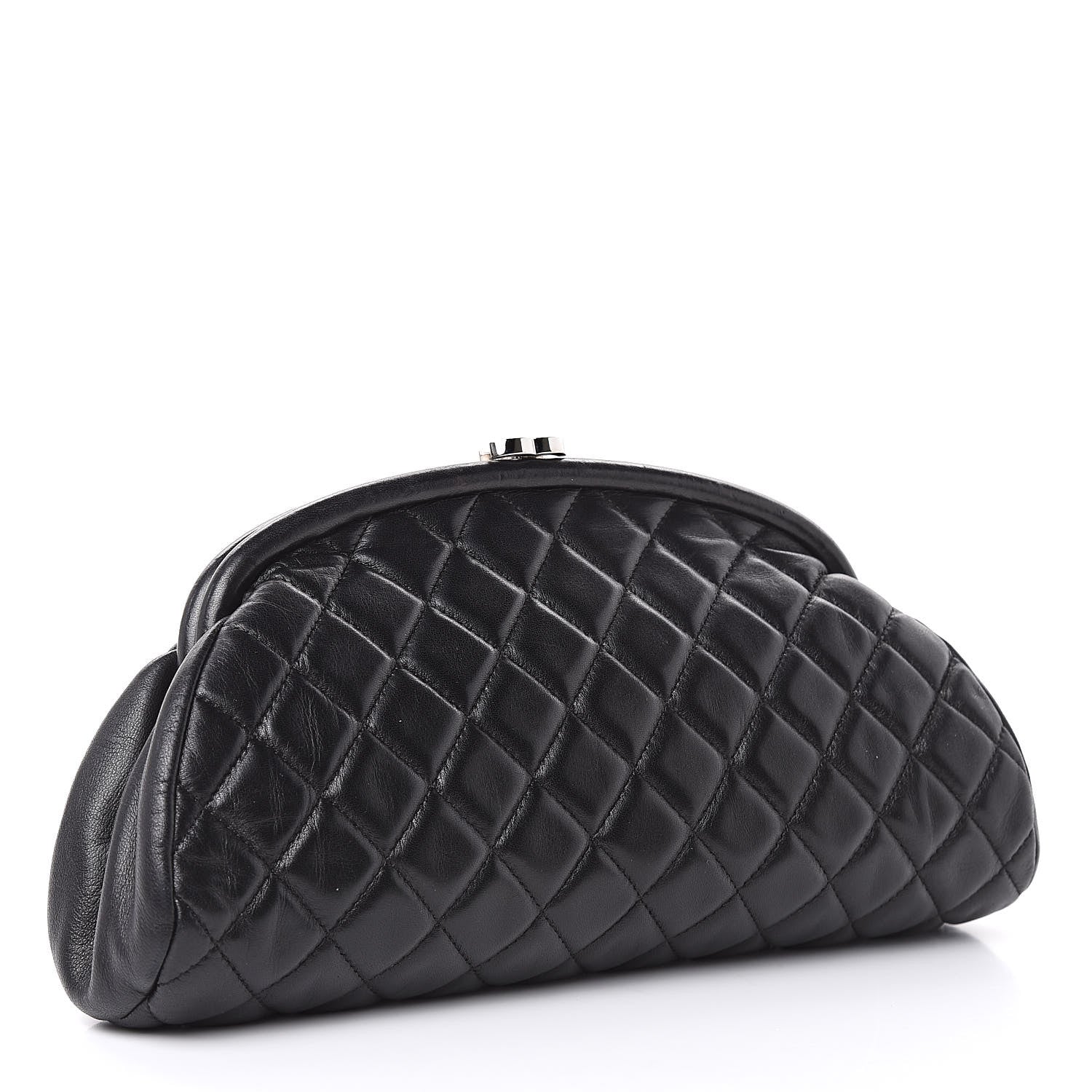Chanel Lambskin Quilted Timeless Clutch Black 3 of 11