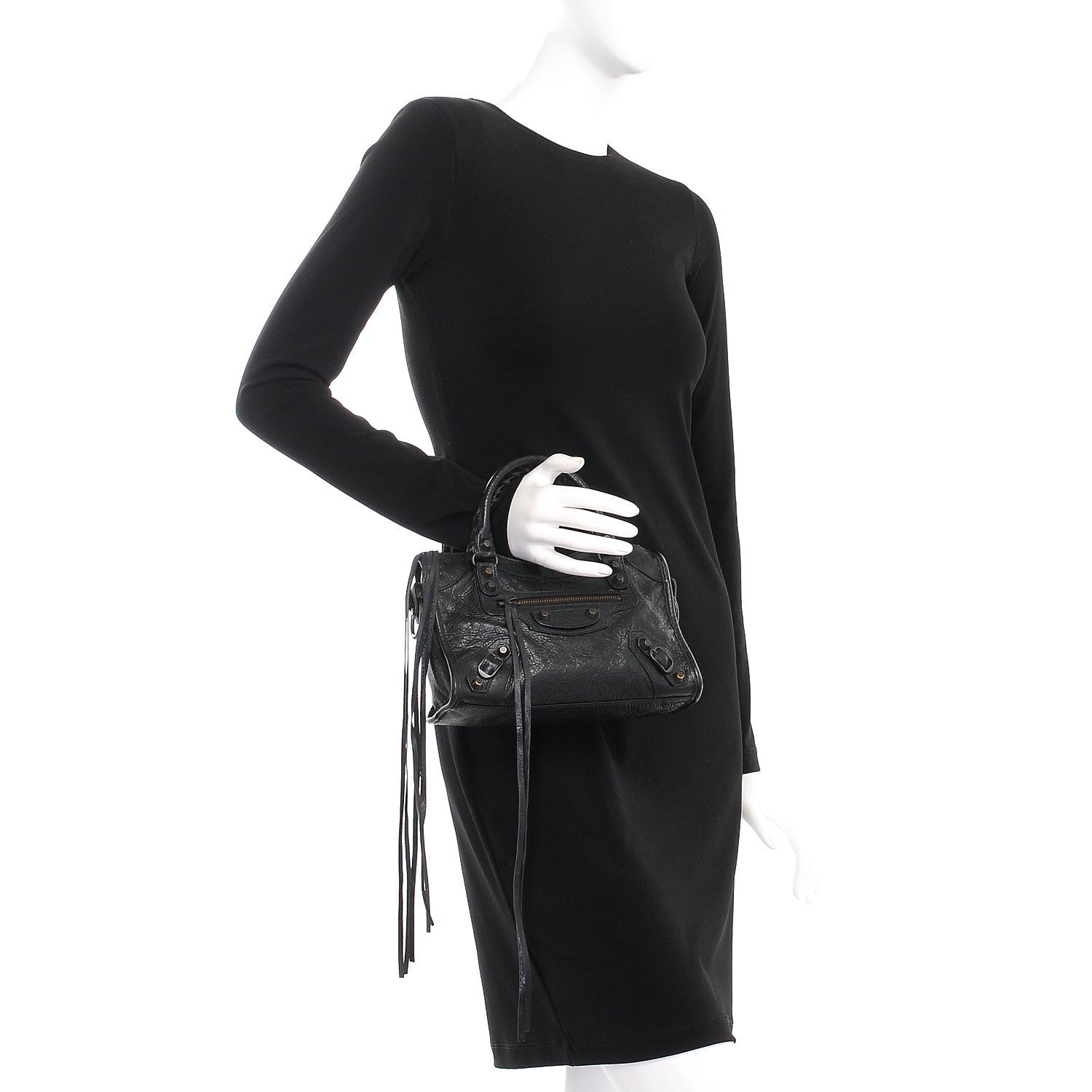 Balenciaga Agneau Classic Hardware Mini City Black 3 of 8