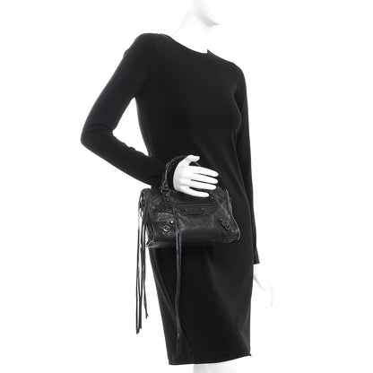 Balenciaga Agneau Classic Hardware Mini City Black 3 of 8