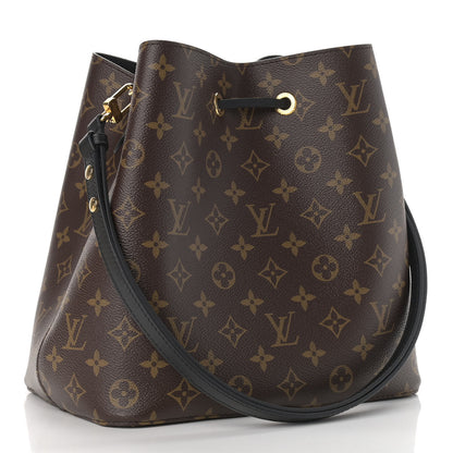Louis Vuitton Monogram Neonoe MM Black 3 of 8
