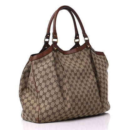 Gucci Monogram Large Sukey Tote Brown 3 of 18