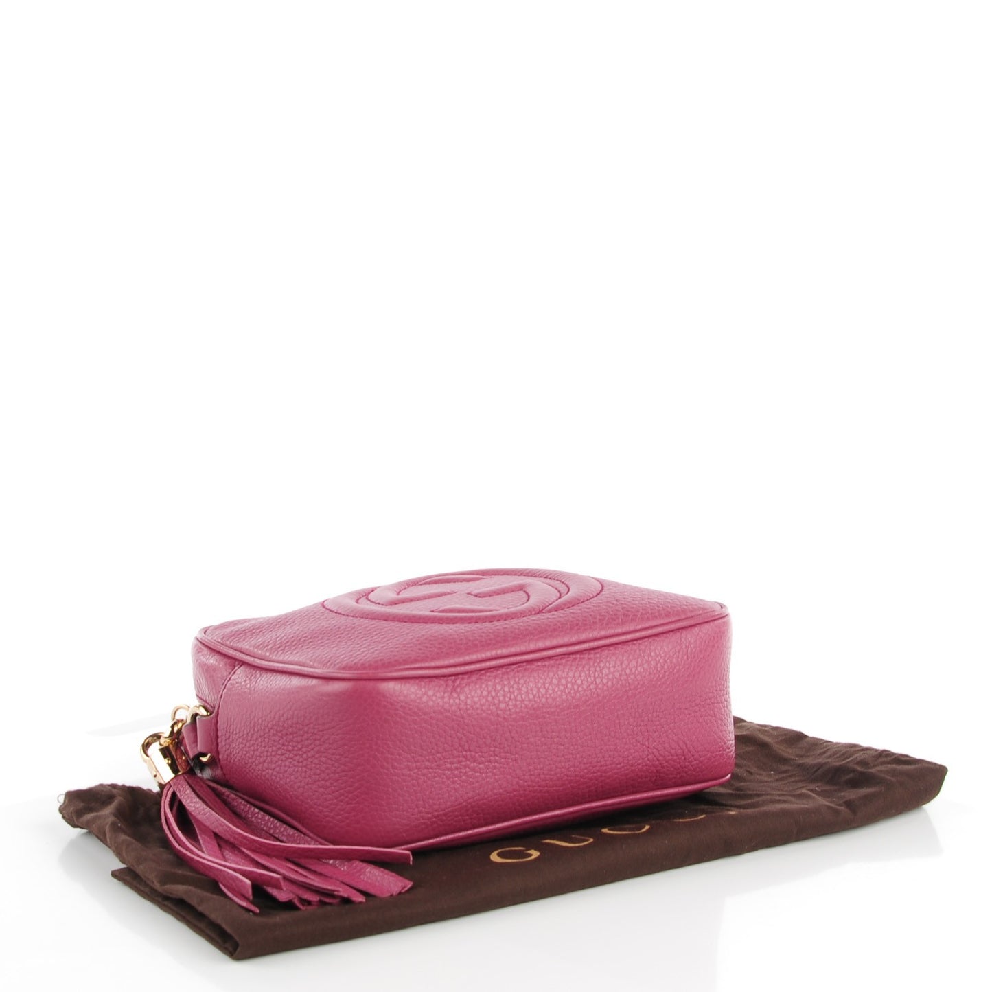 Pebbled Calfskin Small Soho Disco Bag Peonia Flower