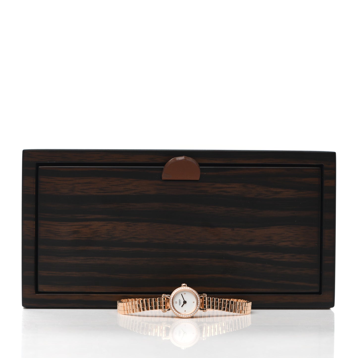18K Rose Gold Diamond Bezel 16mm Faubourg Quartz Watch