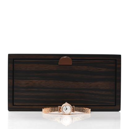 Hermes 18K Rose Gold Diamond Bezel 16mm Faubourg Quartz Watch 5 of 5