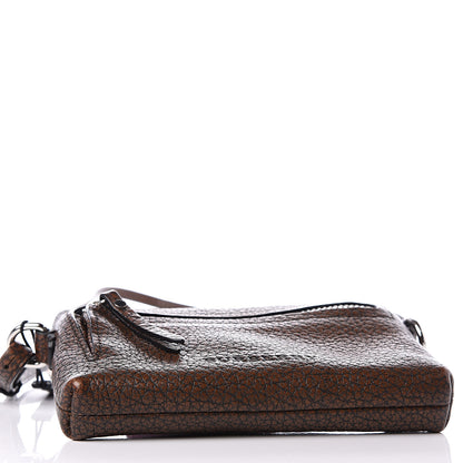 Burberry Grainy Calfskin Mini Rossett Bodybrit Biker Crossbody Saddle Brown 3 of 10