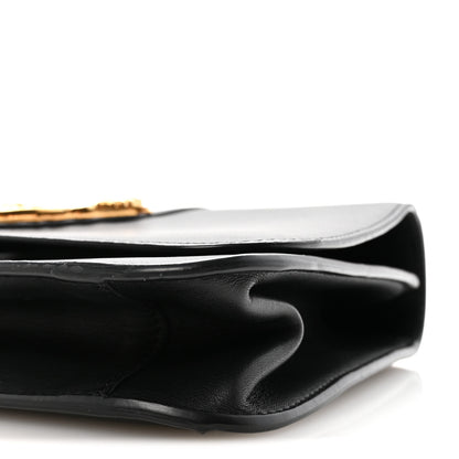 Versace Vitello Barocco Virtus Top Handle Shoulder Bag Black 9 of 9