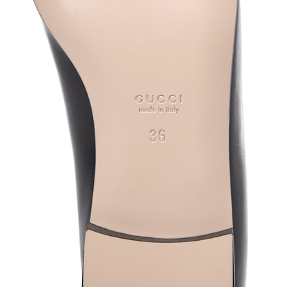 Gucci Malaga Kid Crystal Square G Madelyn Ballet Flats 36 Black 6 of 8