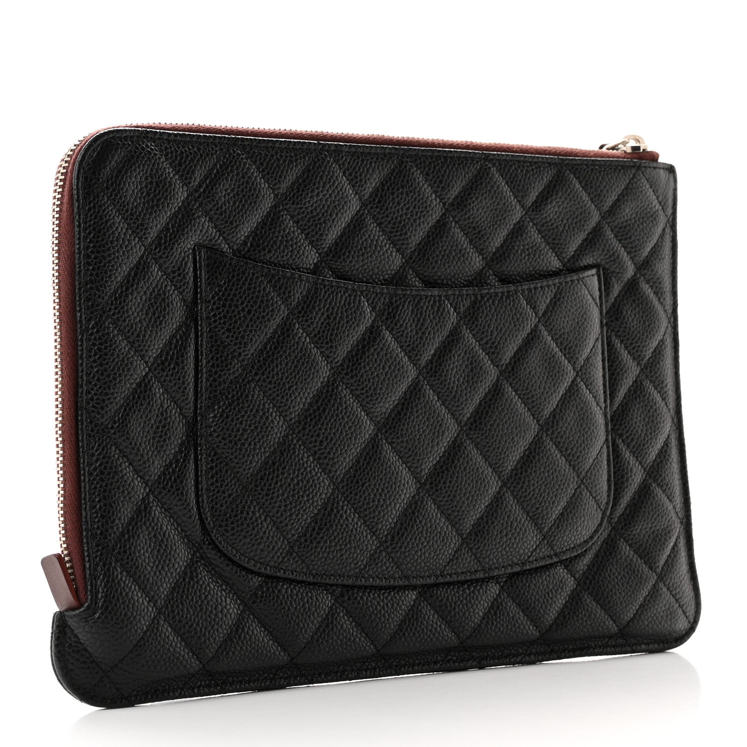 Chanel Caviar Quilted Medium Slide Pouch Black 3 of 13