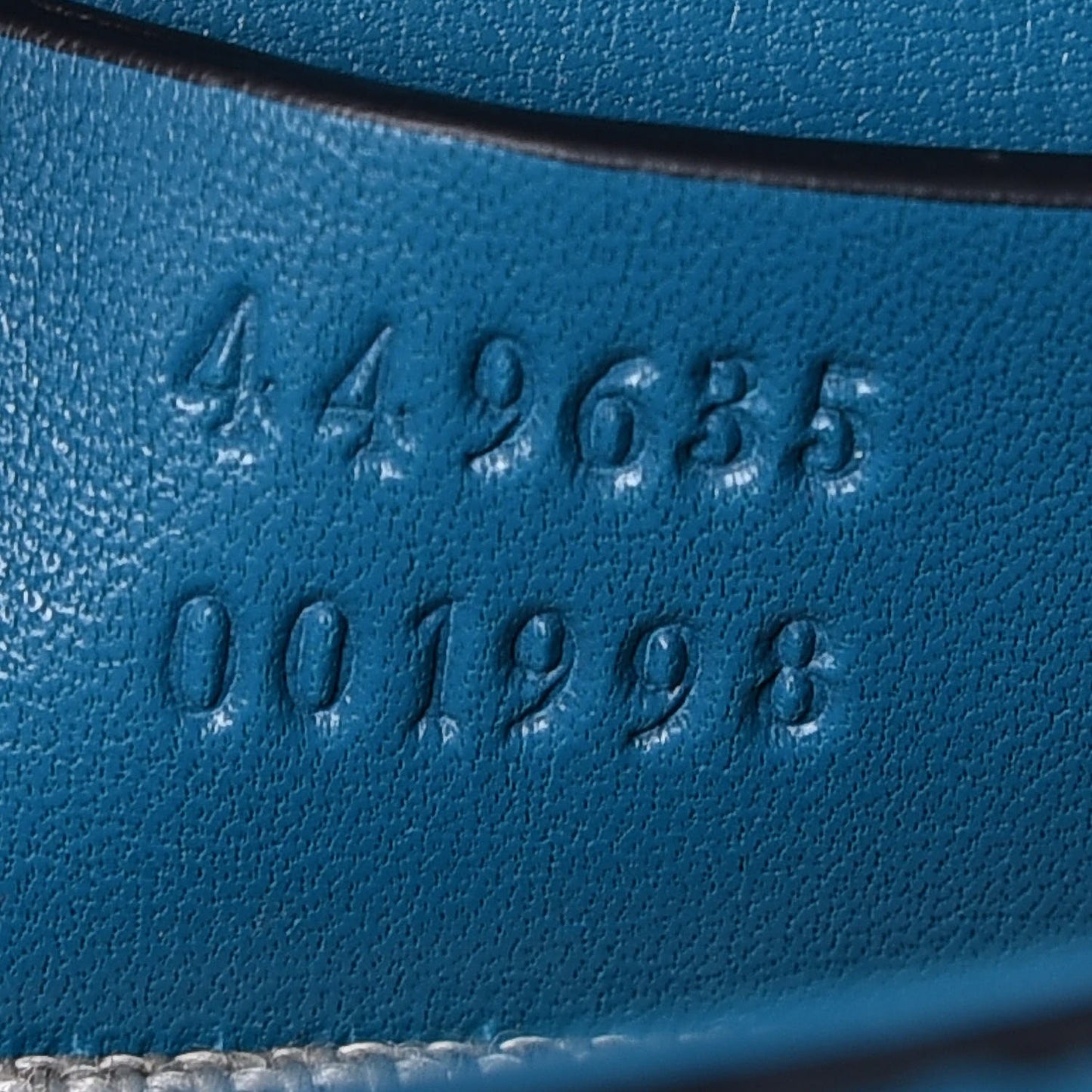 Soft Microguccissima Medium Emily Chain Shoulder Bag Deep Cobalt