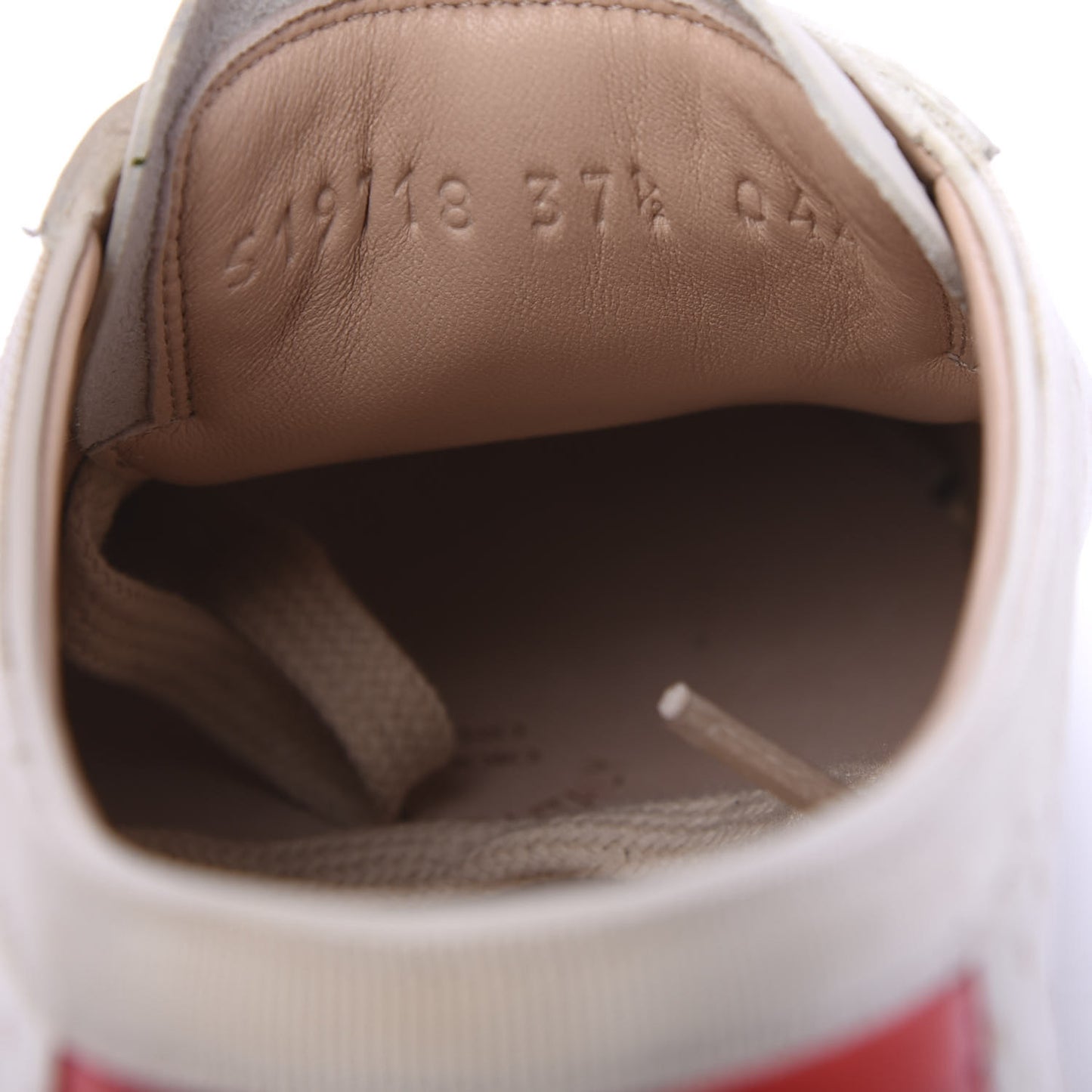 X SEGA Calfskin GUCCY Stars Womens Falacer Sneakers 37.5 White