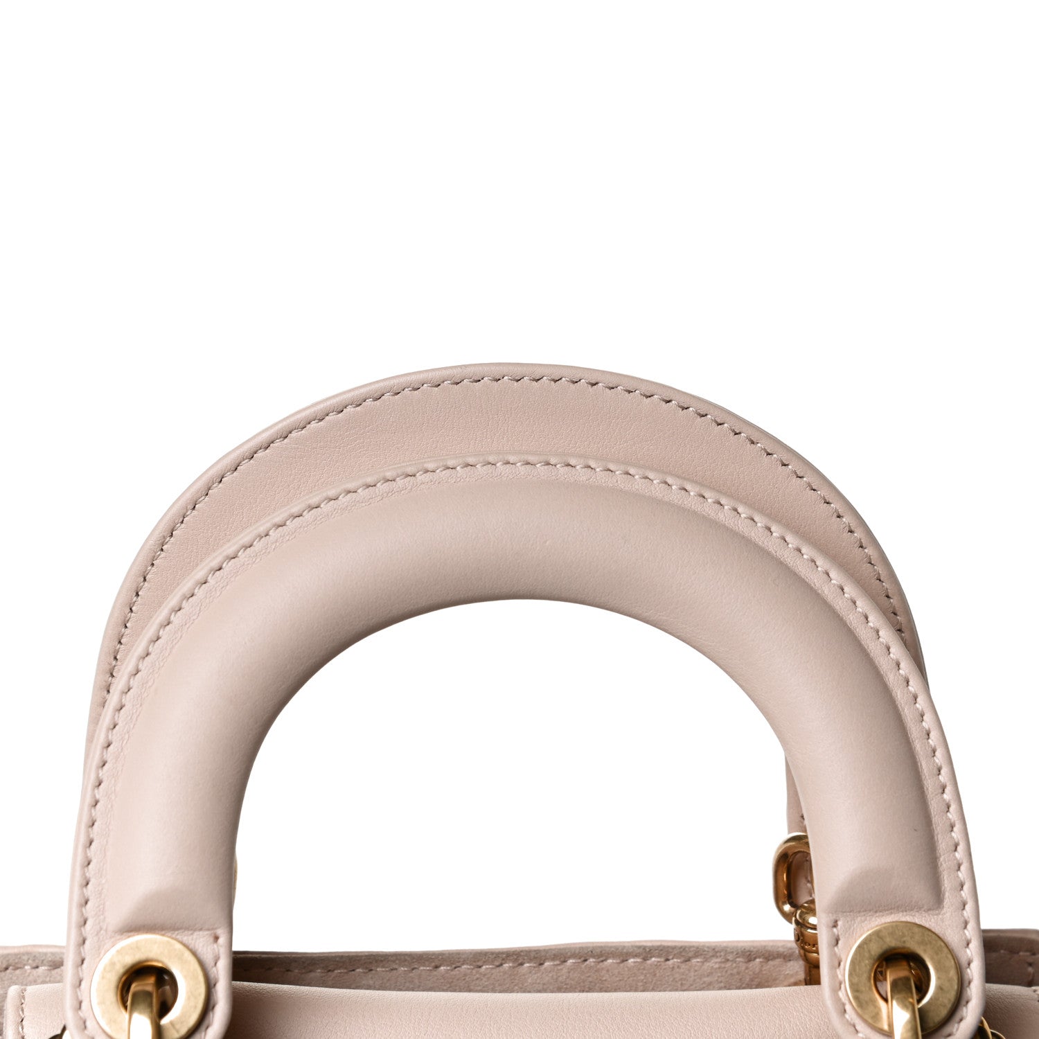 Christian Dior Calfskin Beaded Mini Lady Dior Beige Multicolor 14 of 14