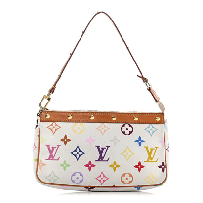 Louis Vuitton Monogram Multicolor Pochette Accessories White 1 of 7