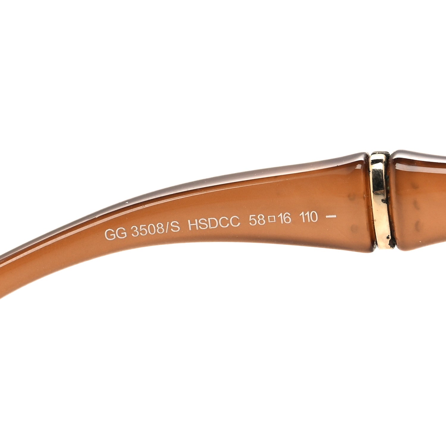 Gucci Bamboo Effect Sunglasses GG 3508/S Brown 6 of 8