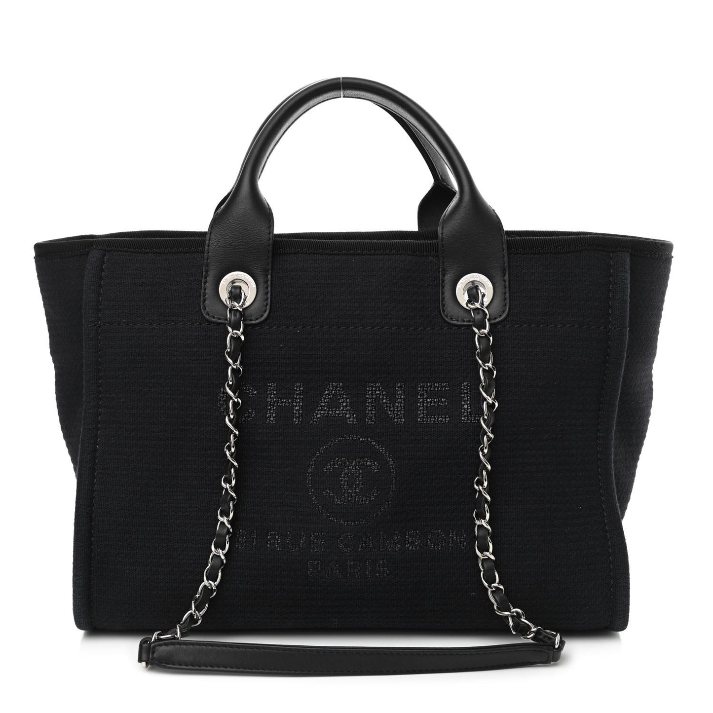 Mixed Fibers Small Deauville Tote Black