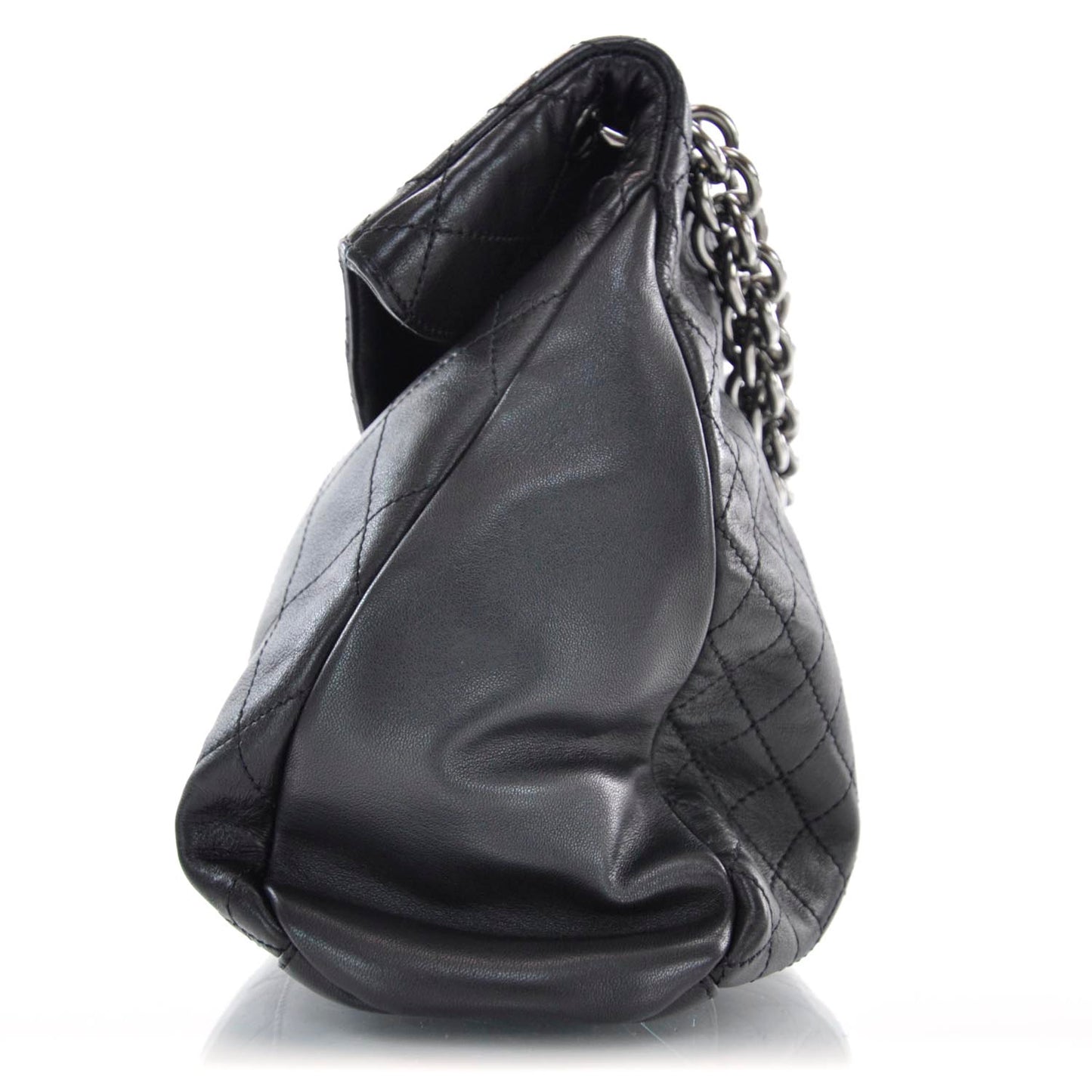 Lambskin Quilted New Lock Flap Black