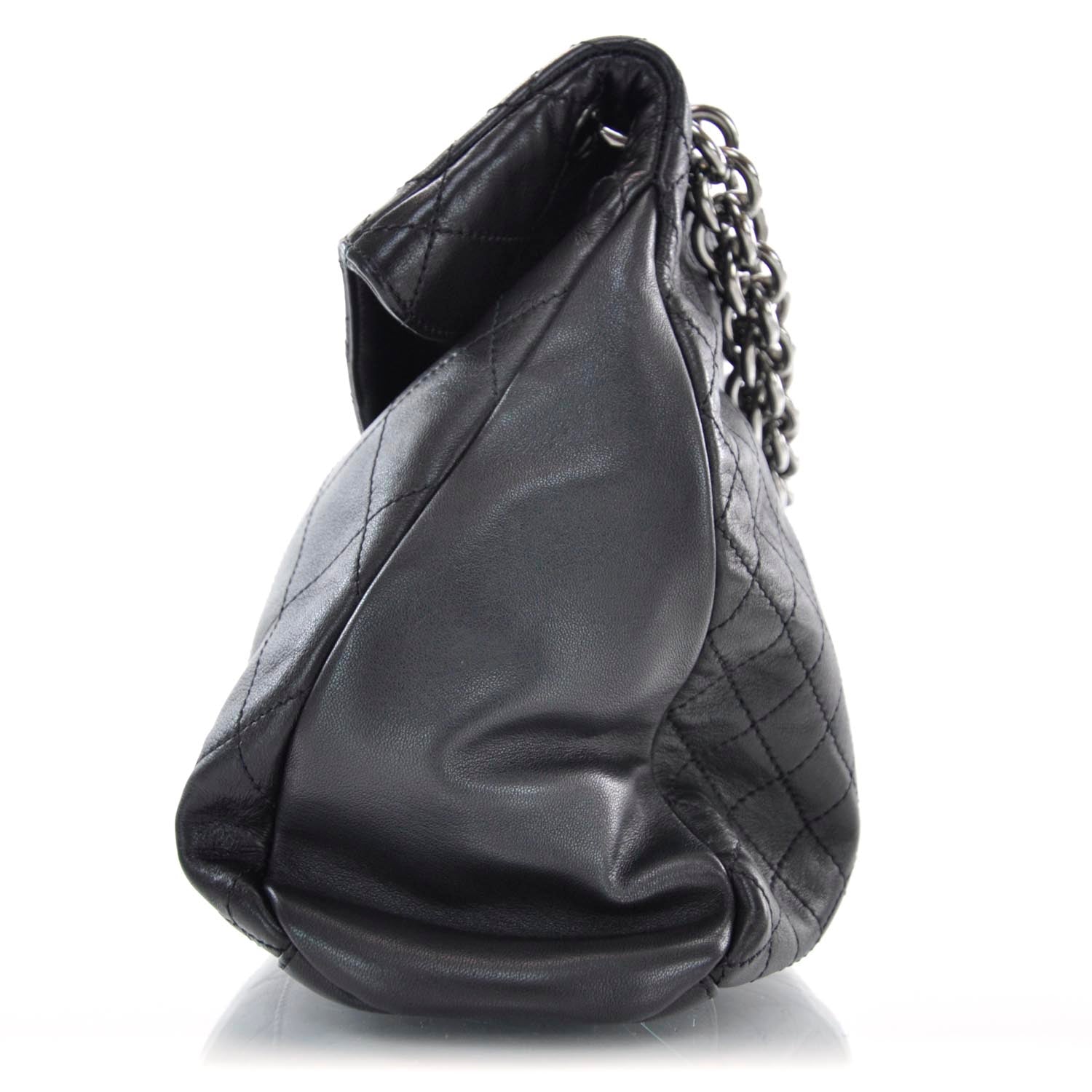 Chanel Lambskin Quilted New Lock Flap Black 4 of 10