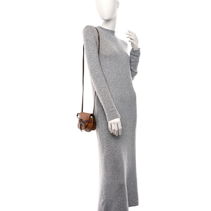 Loewe Grained Calfskin Mini Gate Crossbody Bag Caramel Pecan 2 of 9