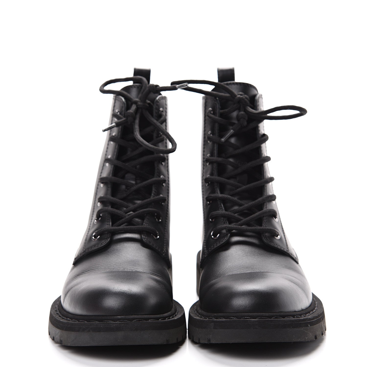 Valentino Garavani Calfskin VLTN 20mm Combat Boots 39.5 Black White 2 of 9