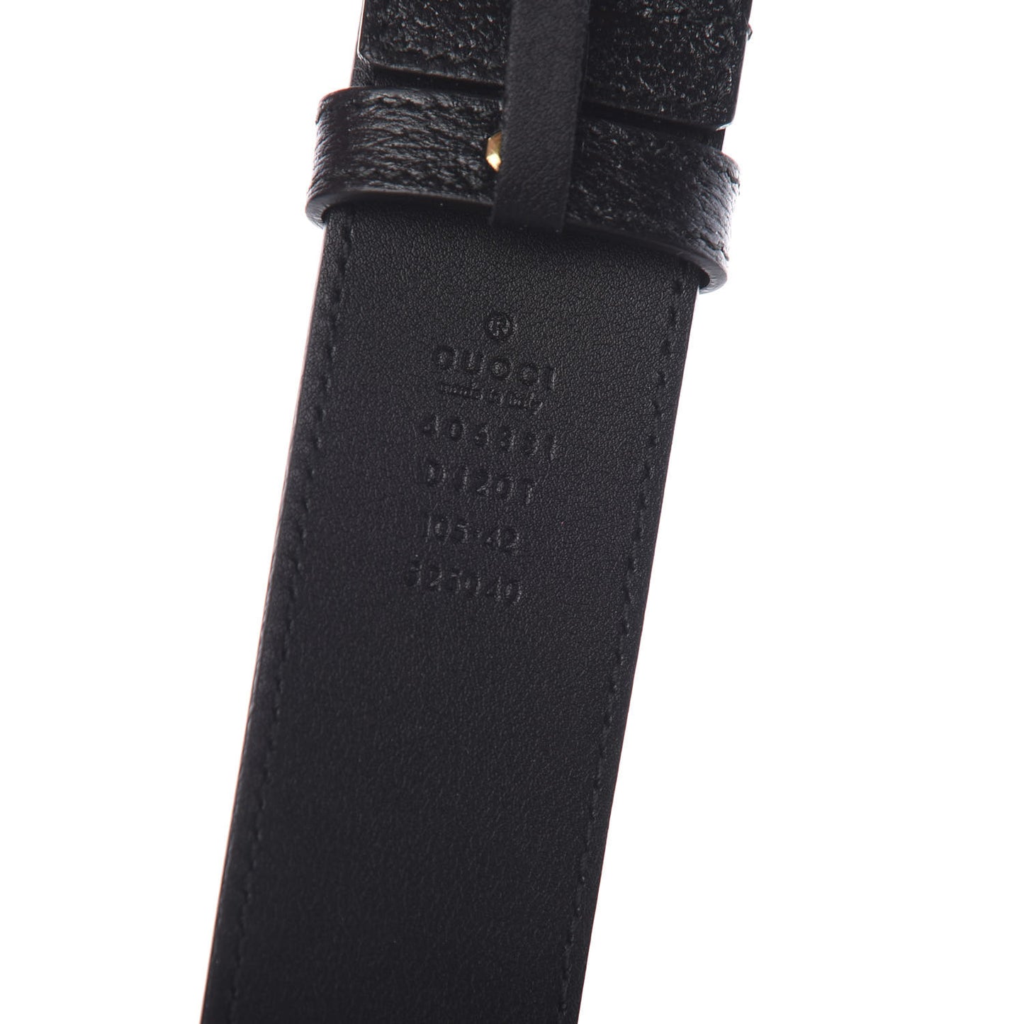 Textured Calfskin Double G 40mm Belt 105 42 Black