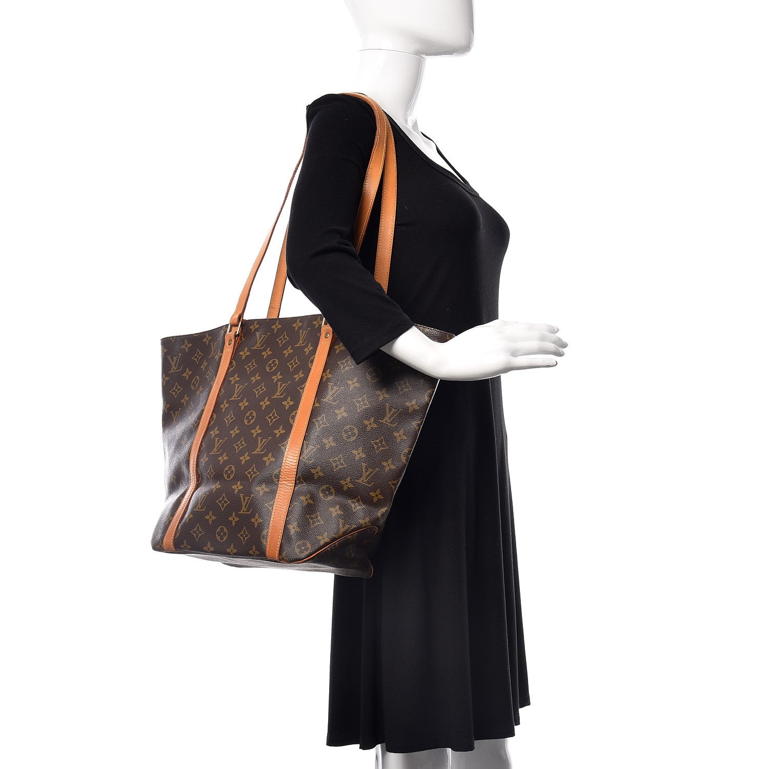 Louis Vuitton Monogram Sac Shopping Tote 2 of 19
