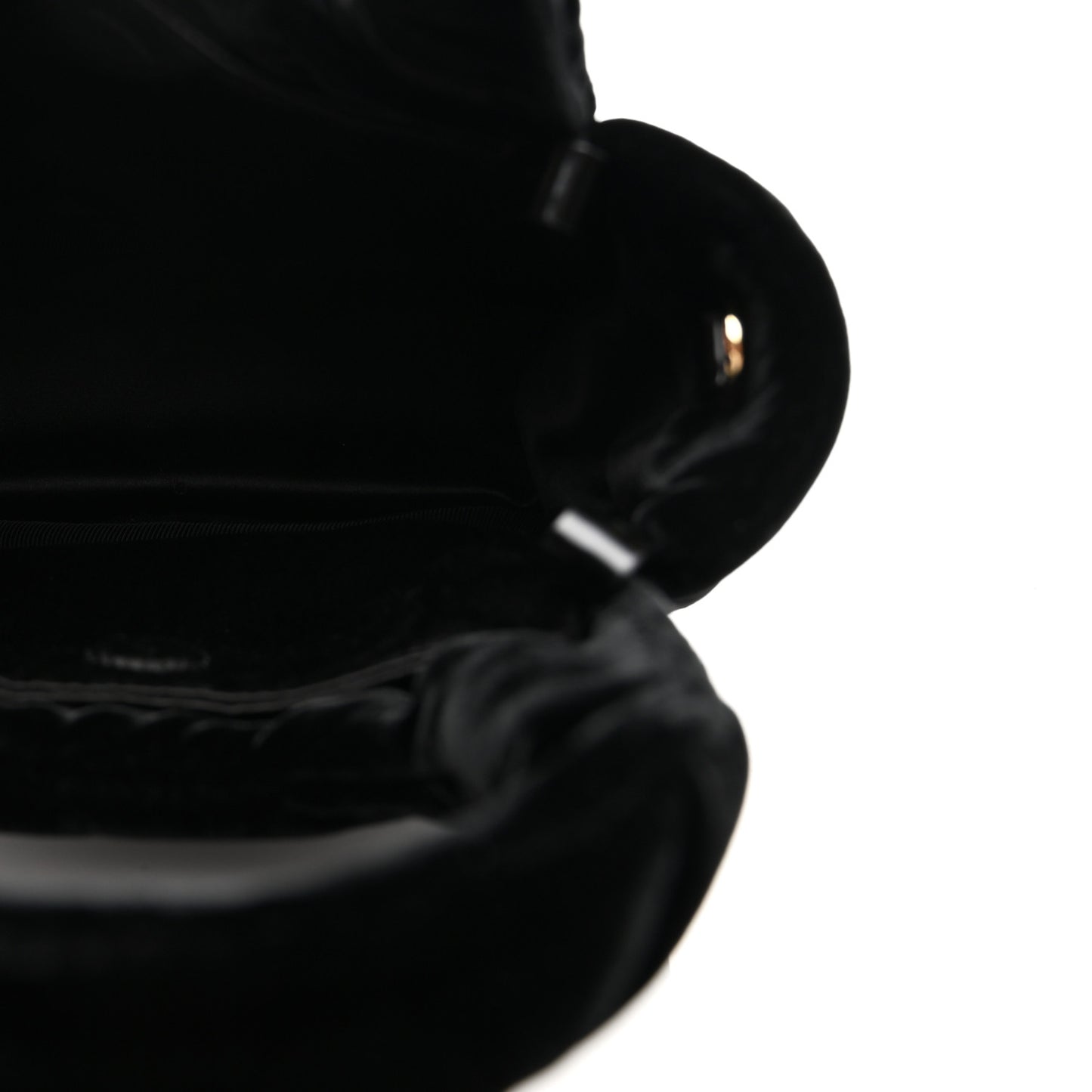 Padded Velvet Mini Bag Black