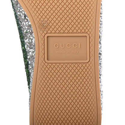 Gucci Glitter Fabric Web Mens Falacer Sneakers 9 Silver 8 of 11