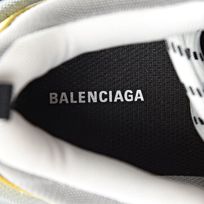 Balenciaga Fabric Mesh Womens Triple S Sneakers 38 Yellow Grey White 5 of 8