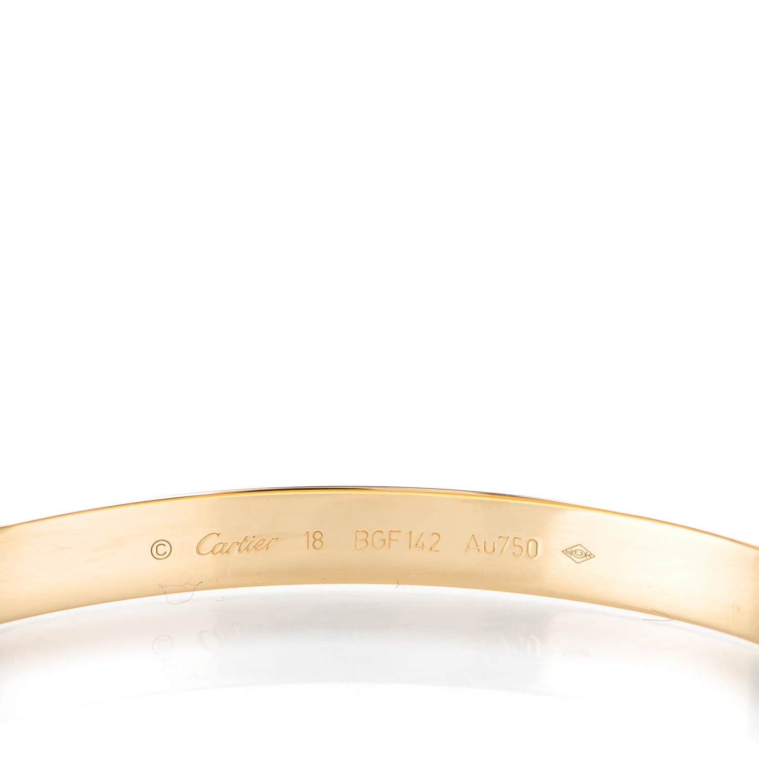 Cartier 18K Yellow Gold LOVE Bracelet 18 6 of 7