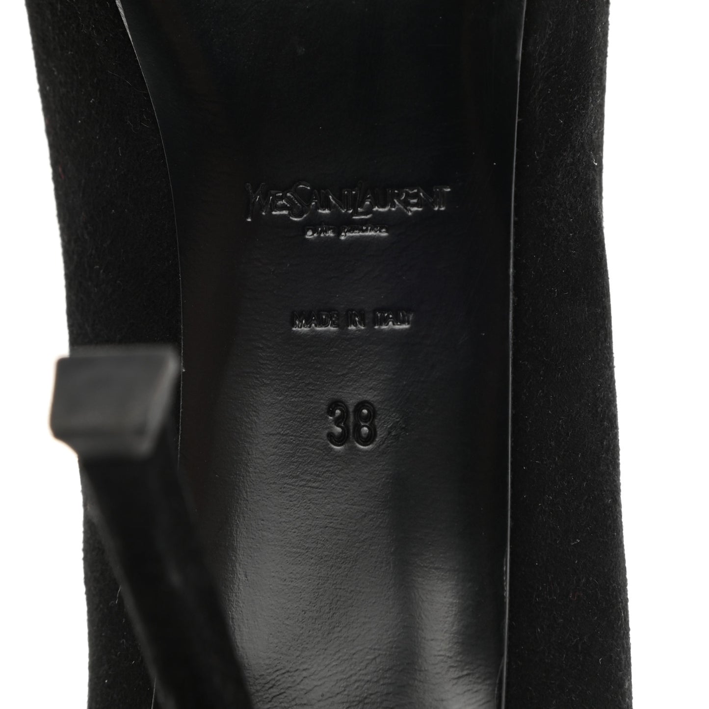 Suede Calfskin Tribtoo 80 Pumps 38 Black