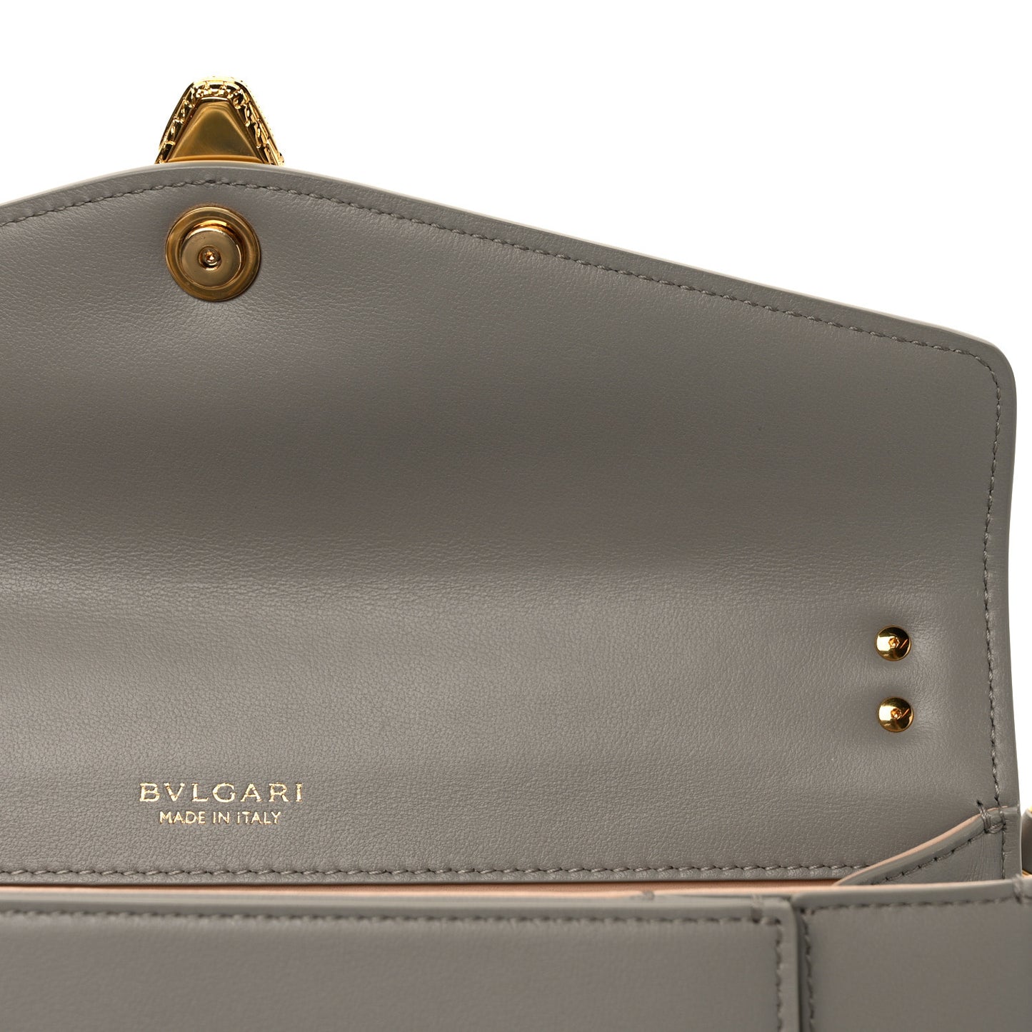 Metropolitan Calfskin East West Maxi Chain Shoulder Bag Grey