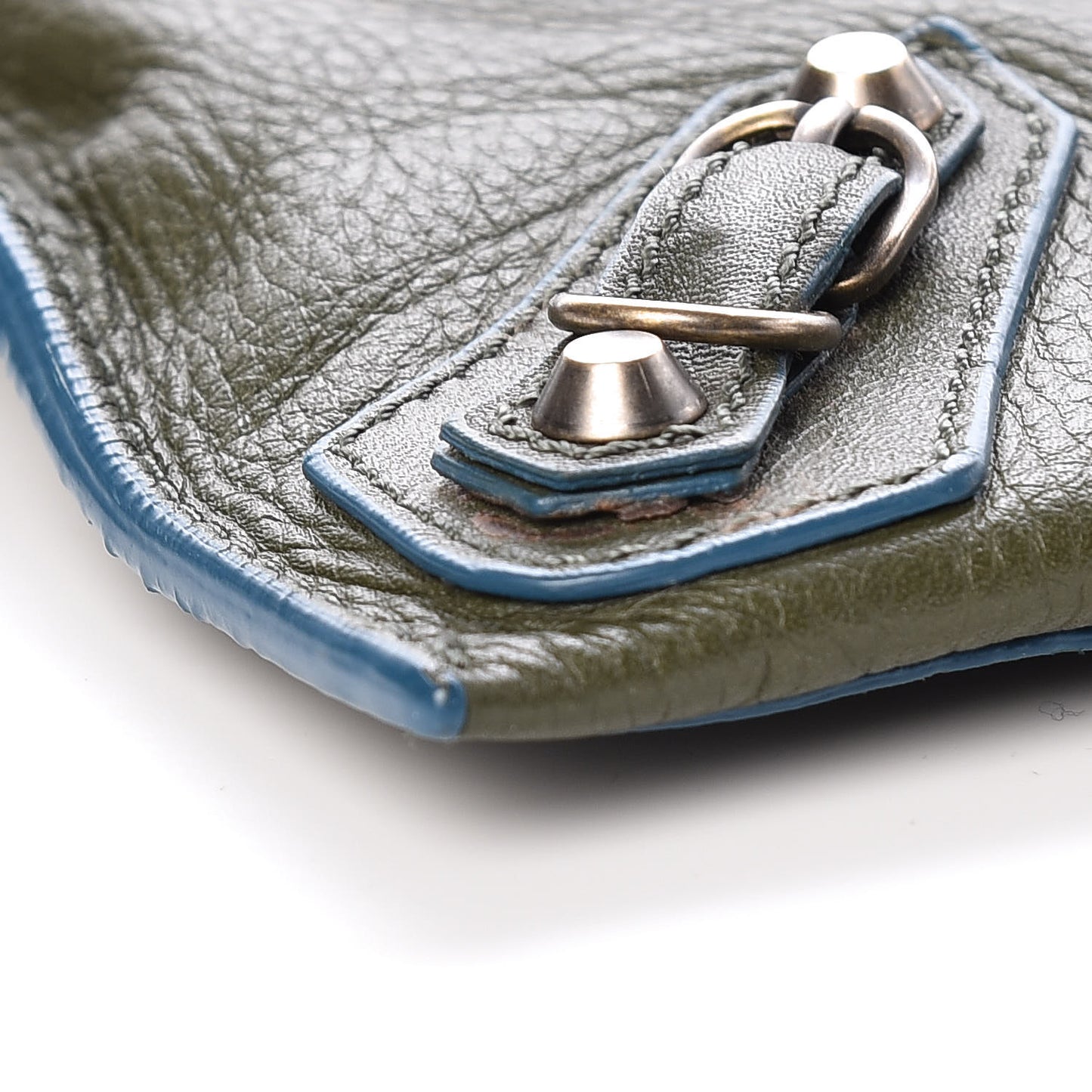 Veau Papier Highlight Neo Crossbody Vert Kaki