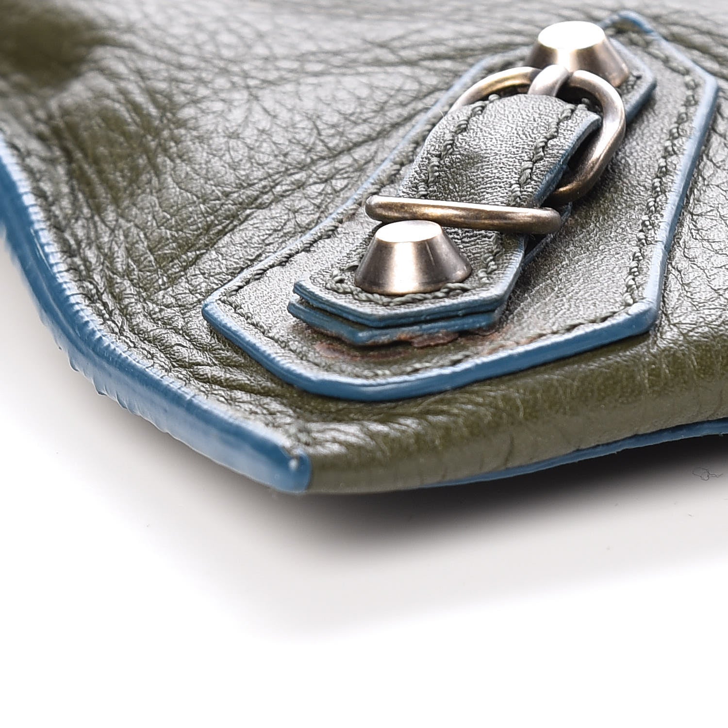Balenciaga Veau Papier Highlight Neo Crossbody Vert Kaki 8 of 10