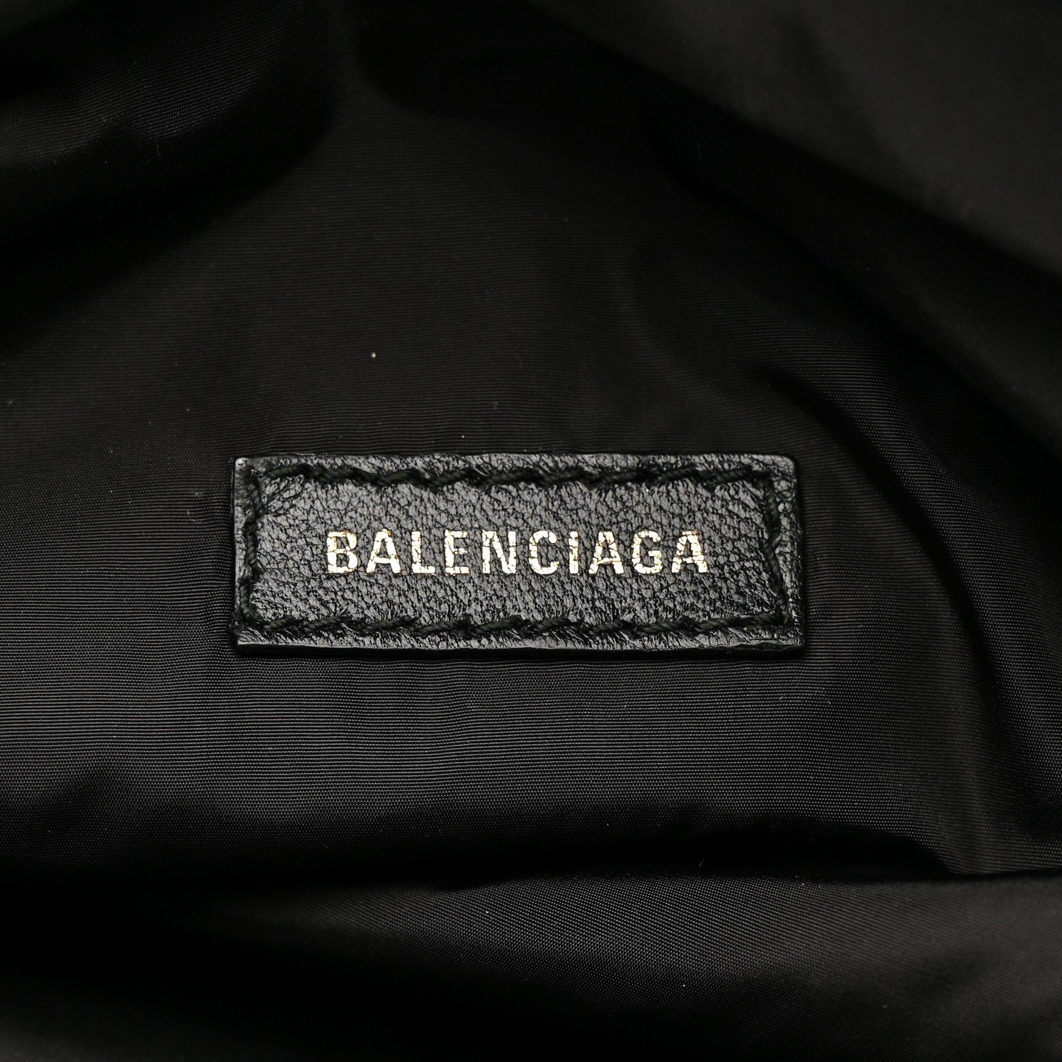 Balenciaga Recycled Sport Nylon Logo Embroidered Wheel Beltpack Black 6 of 14