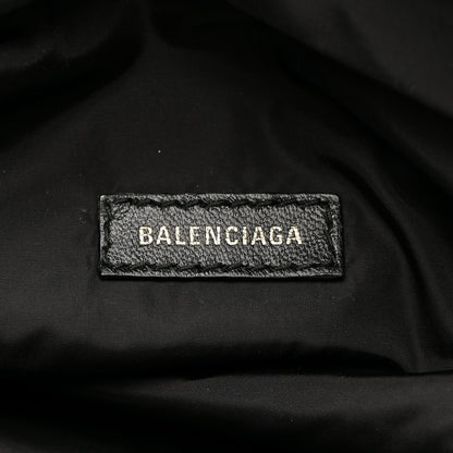 Balenciaga Recycled Sport Nylon Logo Embroidered Wheel Beltpack Black 6 of 14