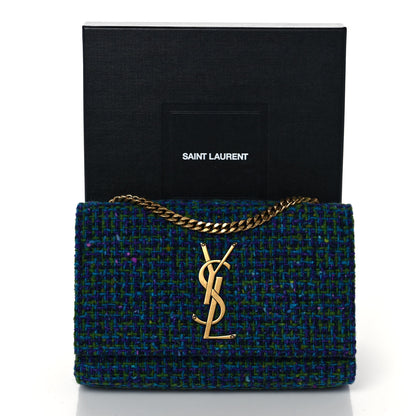 Saint Laurent Tweed Small Monogram Kate Satchel Multicolor 9 of 9
