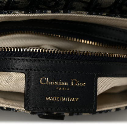Christian Dior Oblique Saddle Bag Blue 6 of 10