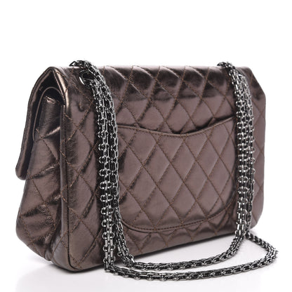 Chanel Metallic Aged Calfskin Quilted 2.55 Reissue 225 Flap Bronze 3 of 12