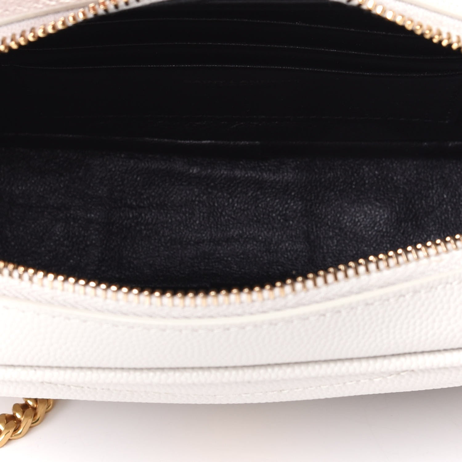Saint Laurent Grain De Poudre Matelasse Monogram Mini Lou Camera Bag Crema Soft 3 of 4